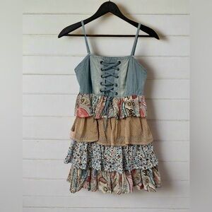 ❌SOLD❌ Denim & Ruffle Dress